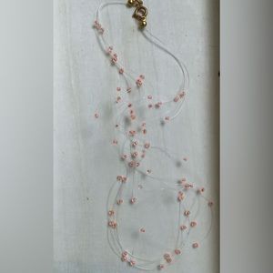 New vintage floating mini beaded necklace